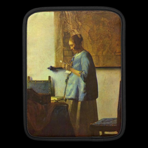 The letter reader by Johannes Vermeer Sleeve For Ipads