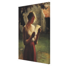 The Letter Stretched Canvas Print