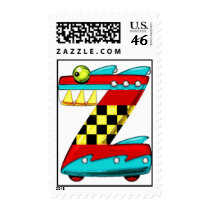 The letter Zomega stamps