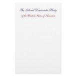 The Liberal Democratic Party of the United States Stationery Design
