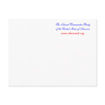 The Liberal Democratic Party of the USA post card postcards