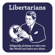 The Libertarian Plot Sticker stickers