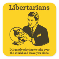 The Libertarian Plot Sticker stickers