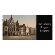 The Library, Bruges, Belgium Photo Card