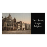 The Library, Bruges, Belgium Photo Card