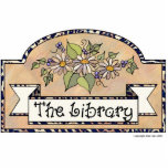 "The Library" - Decorative Sign photo sculptures