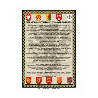 The Life and Times of William Marshal Poster