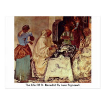 The Life Of St. Benedict By Luca Signorelli Postcard