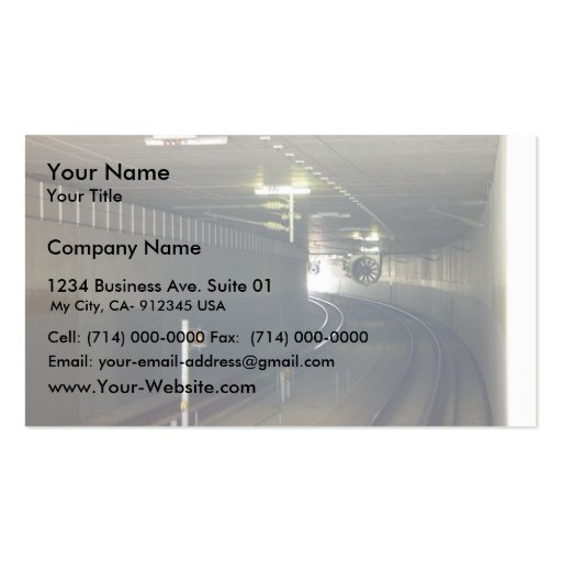 The Light At The End Of The Tunnel At Subiaco In W Business Card