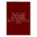 The Light Shines in the Darkness cards by Parable The Light Shines in the Darkness cards
