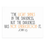 The Light Shines in the Darkness Postcards