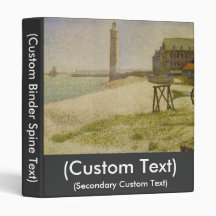 The Lighthouse at Honfleur Vinyl Binder