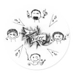 The Lil' button stickers