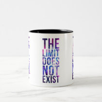 limit, quote, inspire, nebula, space, galaxy, stars, motivational, the limit does not exist, nebula mug, quote mug, art, cool, quotations, pink, blue, glitter, universe, abstract, motivation, two-ton mug, Mug with custom graphic design