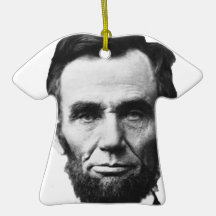 the Lincoln abraham Christmas Tree Ornament