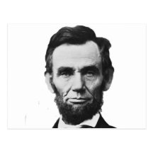 the Lincoln abraham Postcard