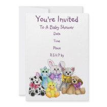 The Line Up Baby Shower Invitation