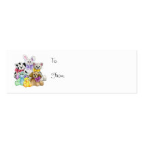 The Line Up Gift Tag business cards by 13BlackCatsDesigns The Line Up Gift Tag business cards