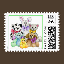 The Line Up Postage Stamp