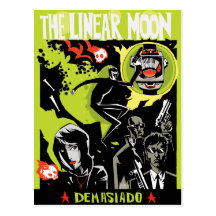 The Linear Moon Postcard
