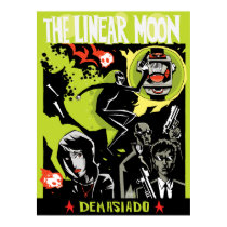 The Linear Moon Print/Poster by 40ozcomics The Linear Moon Print/Poster