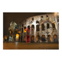 The Lion and Gladiator in Rome posters