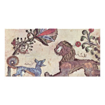The Lion And The Jackal Dimna By Syrischer Maler U Picture Card