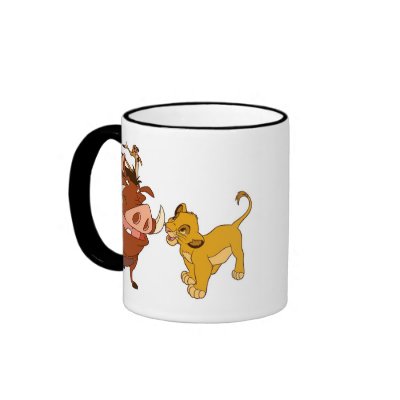 The Lion King Simba and Timon Disney mugs