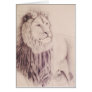 The Lion of Judah - pencil on paper 1990 Var 3 Cards