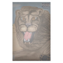 The Lion Customized Stationery
