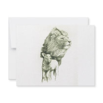 THE LION & THE LAMB invitations by marylouroche THE LION & THE LAMB invitations
