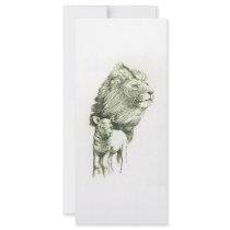 THE LION & THE LAMB rack cards by marylouroche THE LION & THE LAMB rack cards