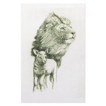 THE LION & THE LAMB stationery by marylouroche THE LION & THE LAMB stationery