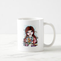 The Little Artist Painting Happy Flowers mugs