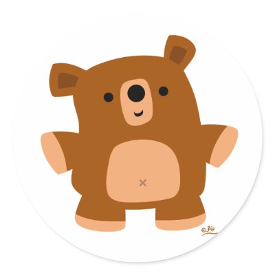The little bear Sticker by Lioness_Graphics