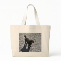 The Little Black Poodle Canvas Bags