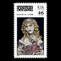 The Little Blonde Head Girl stamps