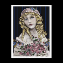 The Little Blonde Head Girl postcards