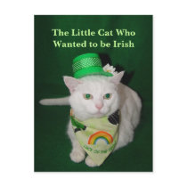The Little Cat Who Wanted to be Irish postcards by myrtieshuman The Little Cat Who Wanted to be Irish postcards