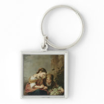 The Little Fruit-Seller, 1670-75 Key Chain