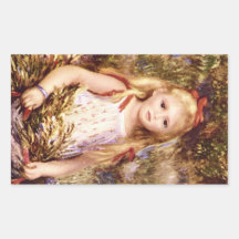 The Little Gleaner by Pierre Renoir Stickers