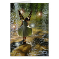 The Little Green Fairy Greeting Card