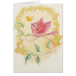 The Little Male Cardinal Art Cards