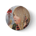 The Little Match girl Pinback Button