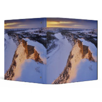 The Little Missouri River in winter in Vinyl Binders