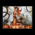 The Little Pumpkin Fairy Postcard by Emma Marlow