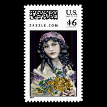 The Little Raven Head Girl stamps
