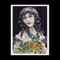 The Little Raven Head Girl postcards