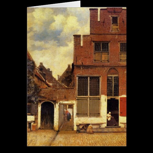 The little street by Johannes Vermeer Cards