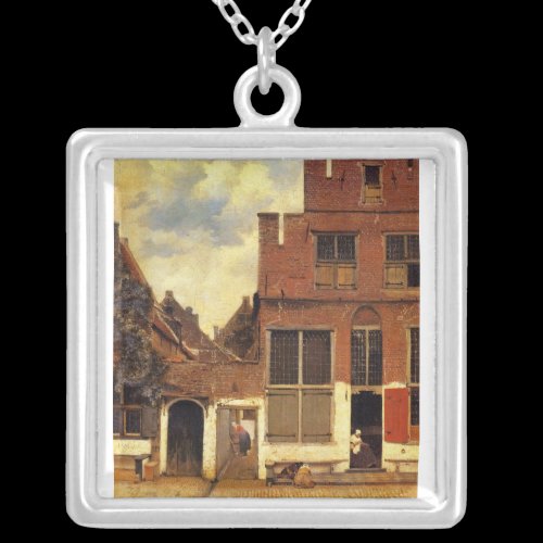 The little street by Johannes Vermeer Necklaces